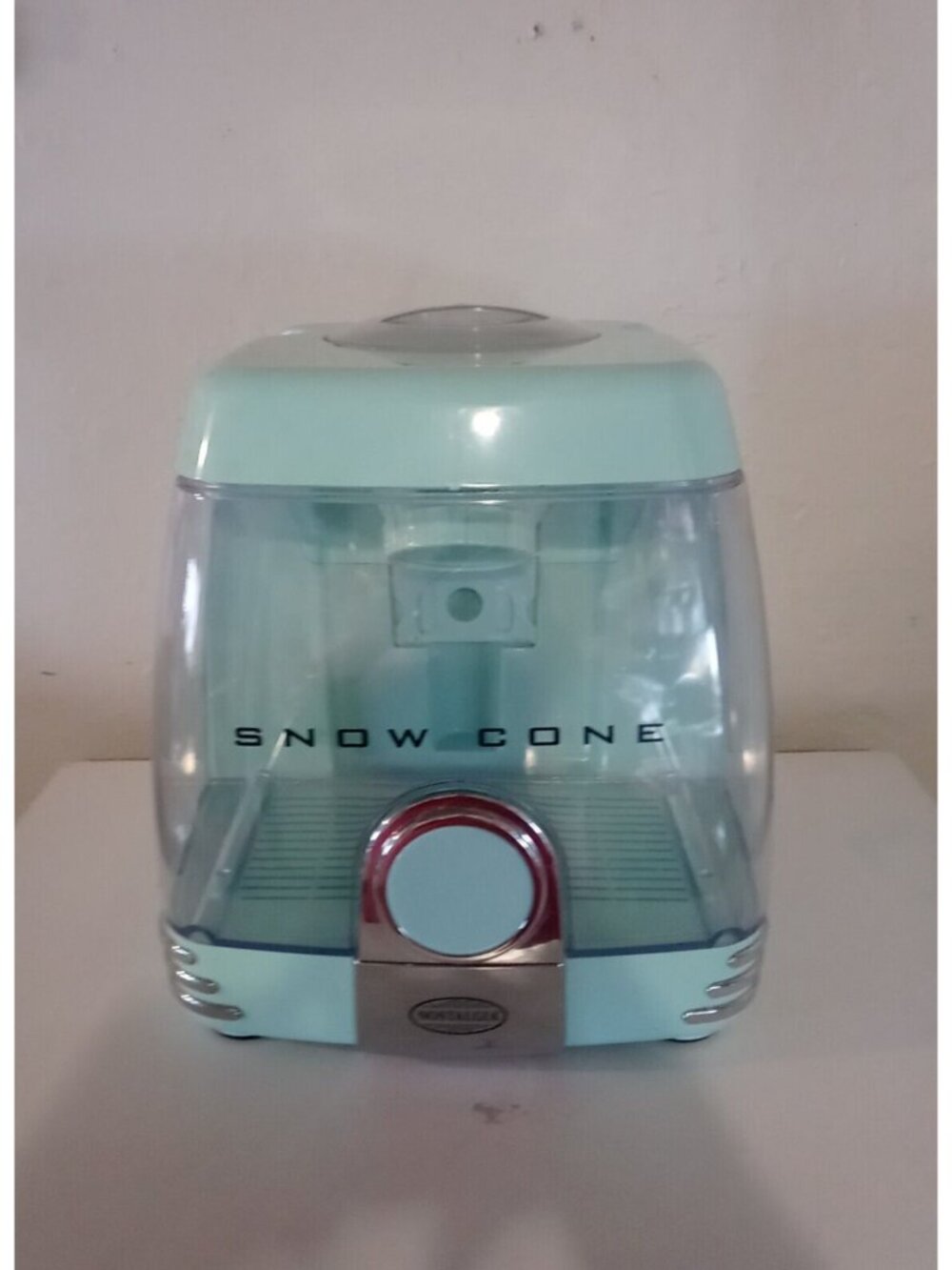 Nostalgia Vintage Snow Cone Maker Machine Ice Shaver Crusher Large Capacity